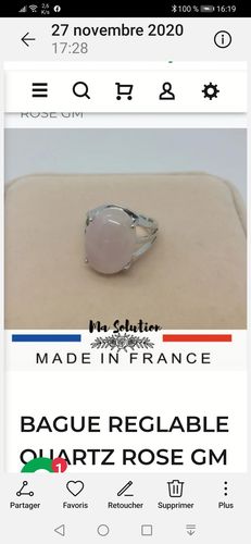 Customer photo review of BAGUE REGLABLE LAPIS LAZULI GM