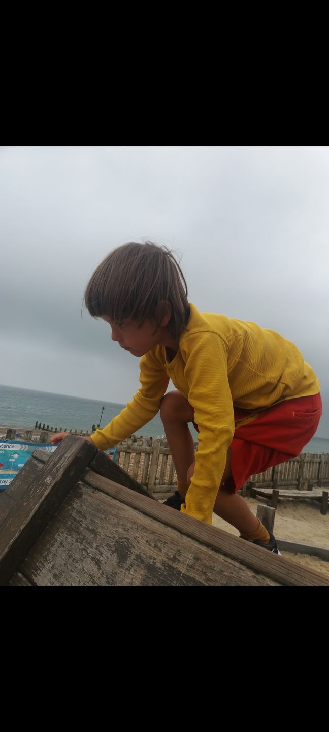 Customer photo review of Red Beach Shorts