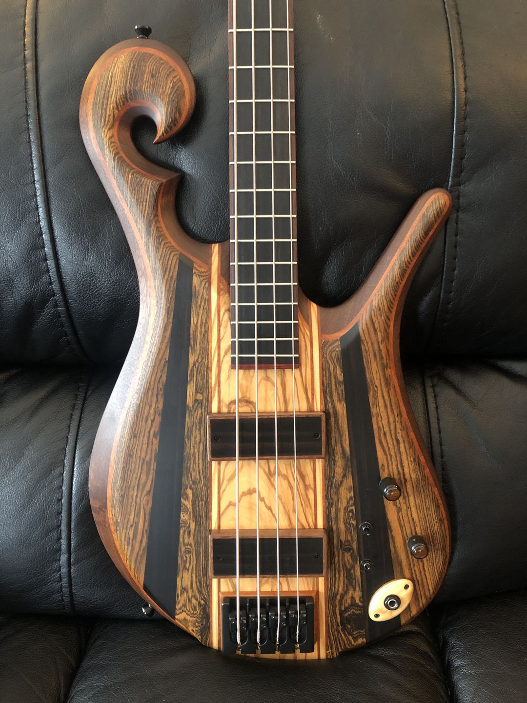 Customer photo review of 4 String A Style Bass Bridge