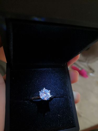 Customer photo review of 2ct Sevilla Engagement Ring