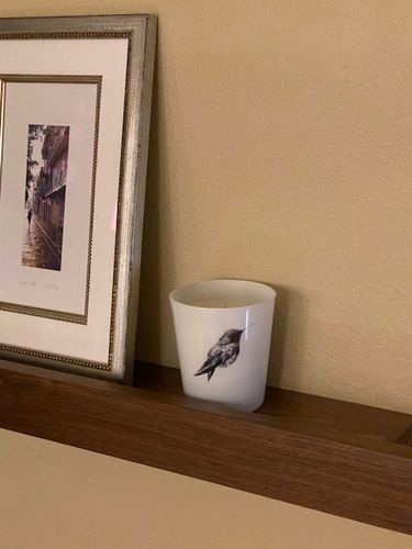 Customer photo review of Soy-Coconut Blend Candle, The Hummingbird