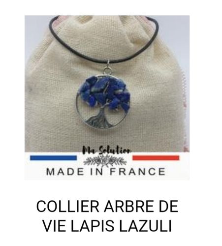 Customer photo review of COLLIER ARBRE DE VIE LAPIS LAZULI