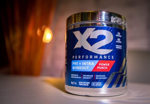 Customer photo review of X2 PERFORMANCE® Pre-Workout + Intra-Workout Powder - Power Punch