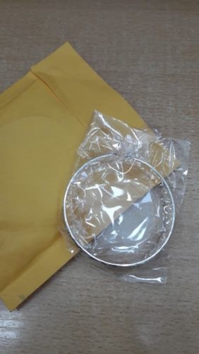 Customer photo review of Silver Vintage Lotus Bangle