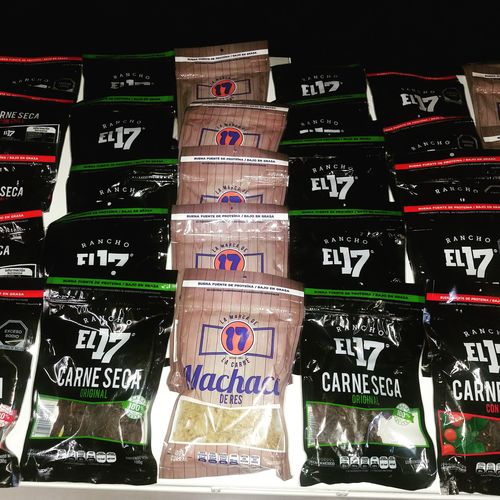 Reseña con foto de un cliente sobre Carne Seca con Chile