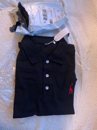 Customer photo review of New Mens Casual Polo Shirt
