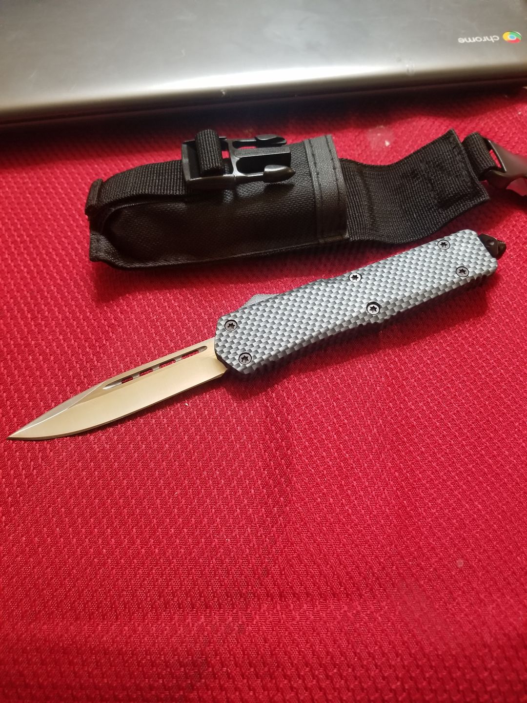 Customer photo review of Carbon Fiber Ghost D/A OTF (Multiple Blade Styles Available)