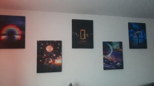 Customer photo review of Neon Hope Canvas Set