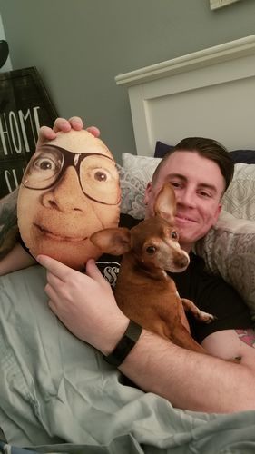 Customer photo review of Personalisiertes Gesichtskissen™