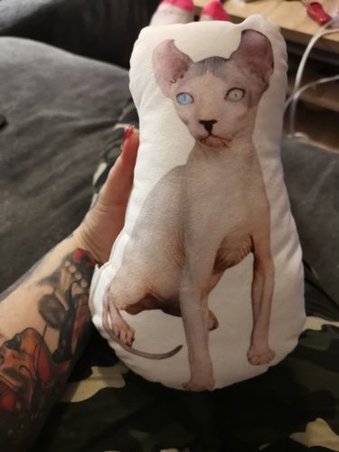 Customer photo review of Personalisiertes Katzenkissen™