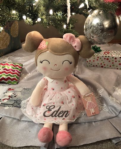 Customer photo review of Personalized Gloveleya Spring Girl Doll With Gift Bag - 5 Colors