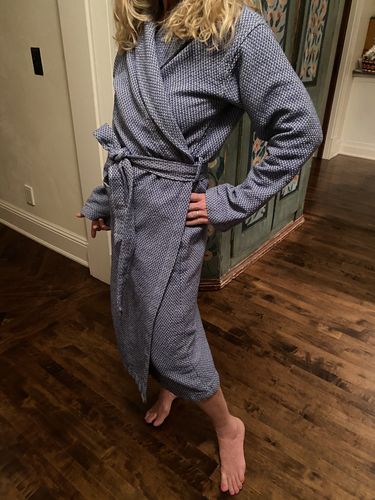 Customer photo review of Renewed Unisex Mediterranean Organic Robe