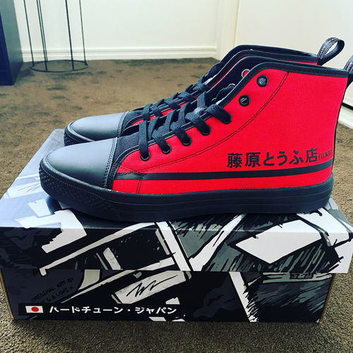 Customer photo review of HTXJPN Fuji2 Red Panda High Top Sneakers