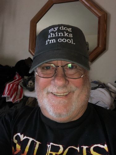 Customer photo review of My Dog Thinks I'm Cool Classic Charcoal Hat