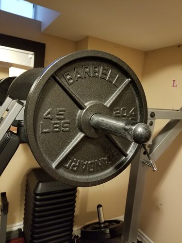 Customer photo review of 45lb cast iron plates - pair