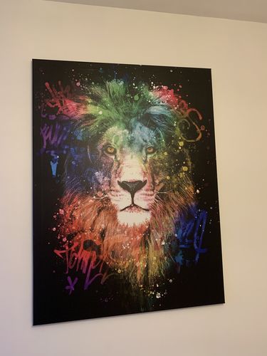 Customer photo review of Tableau Lion Graff Art