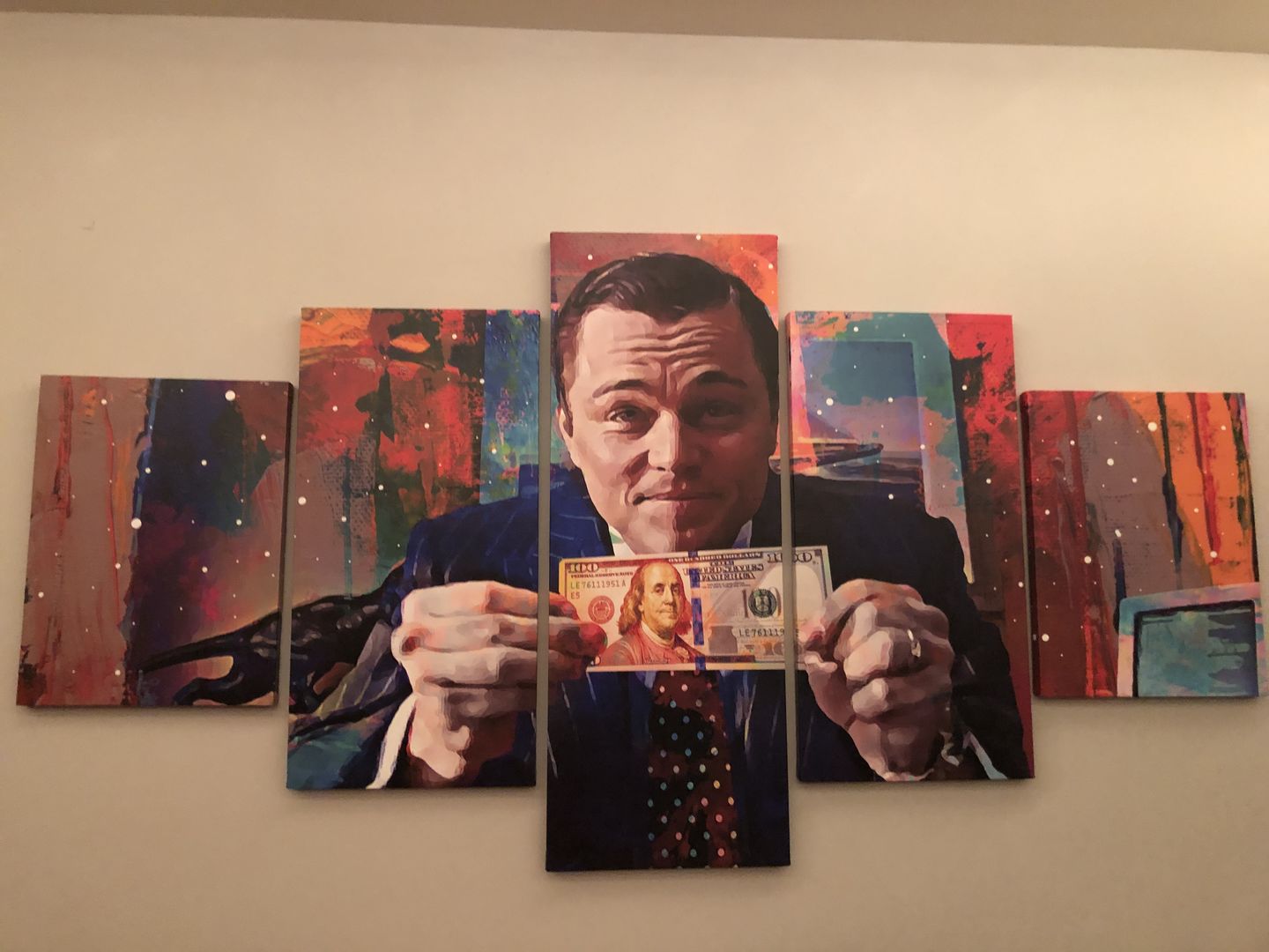 Customer photo review of The Wolf of Wall Street Wall Art