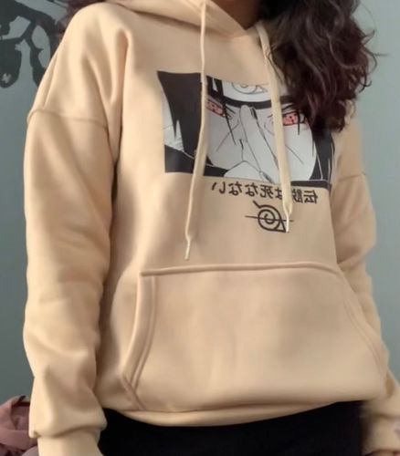 Customer photo review of Harajuku Style Naruto Sharingan Hoodie