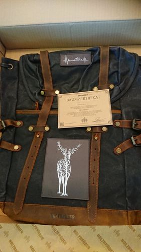 Customer photo review of Rucksack mit Patch (🌲)
