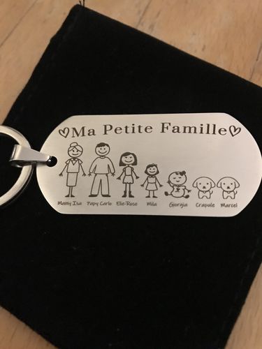 Customer photo review of Porte Clé - Ma Petite Famille