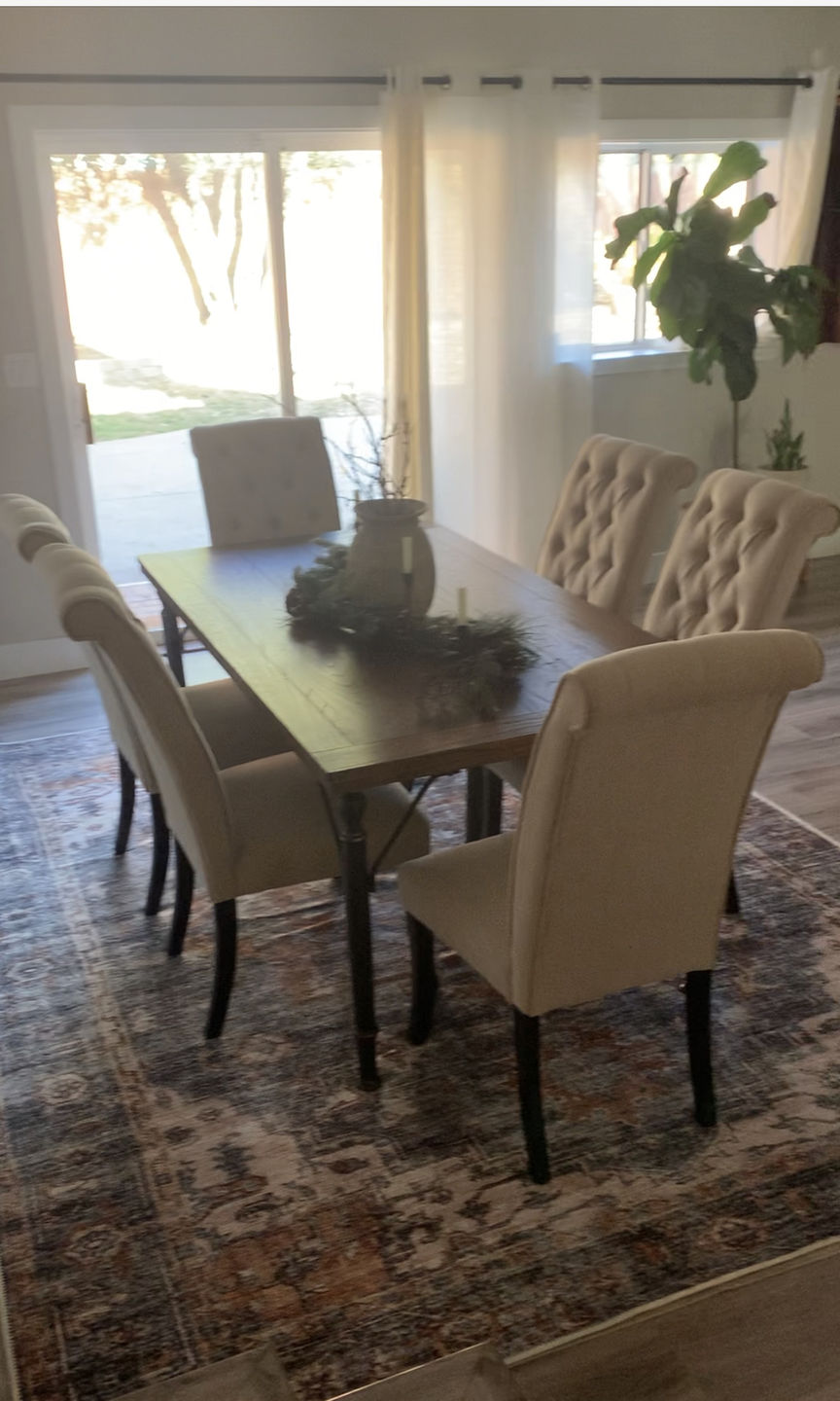 Customer photo review of Distressed Vintage Cezanne Rabbit Gray Inca Gold Area Rug