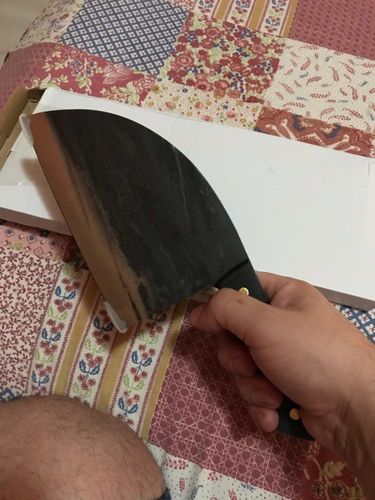 Customer photo review of Nakiri™ - The Original Serbian Sarschach Steel Knife