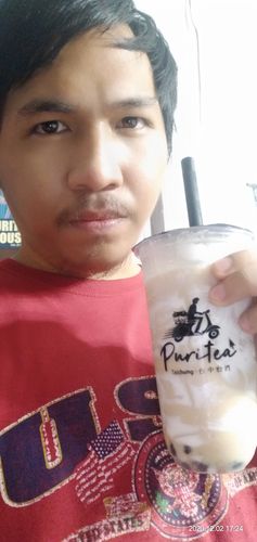 Customer photo review of Oreo Cream Cheese Milk Tea