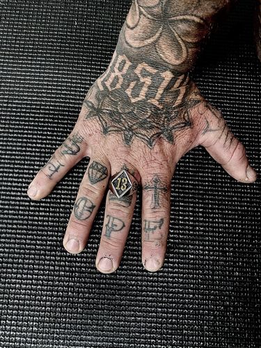 Customer photo review of LUCKY 13 GOLD SKULL RING