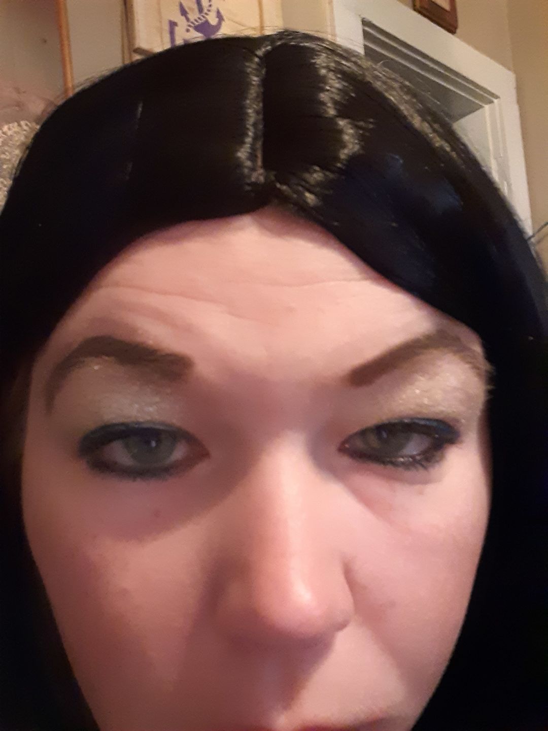 Customer photo review of Pixie Green Colored Contact Lenses