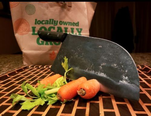 Customer photo review of Nakiri™ - The Original Serbian Sarschach Steel Knife