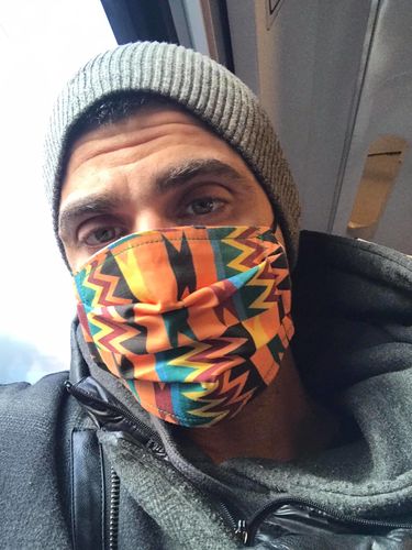 Customer photo review of 4 Mask & 4 Sock Combo