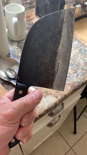 Customer photo review of Nakiri™ - The Original Serbian Sarschach Steel Knife