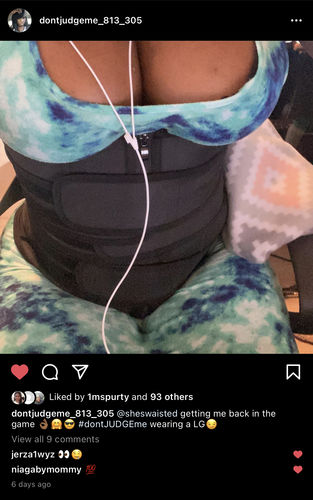 Customer photo review of Lux Latex Vest - Triple Belt