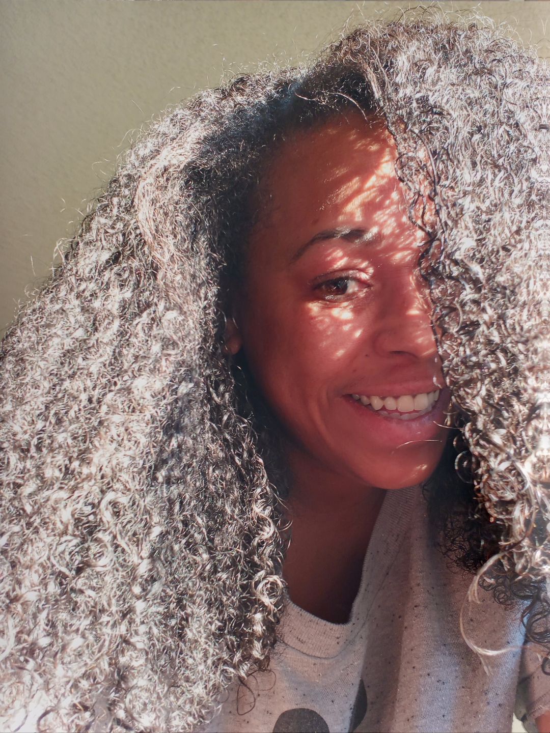 Customer photo review of Curly Hair Moisturizer with Organic Avocado Oil and Organic Jojoba Oil with Lavender Fragrance