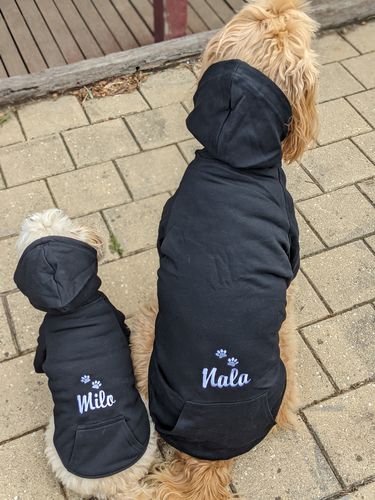 Customer photo review of Custom DOG hoodies