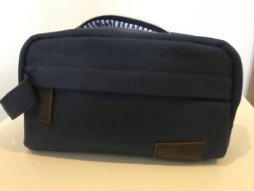 Customer photo review of Navy Toiletry Bag