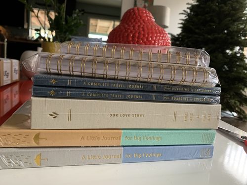 Customer photo review of Love Story Journal - Sand