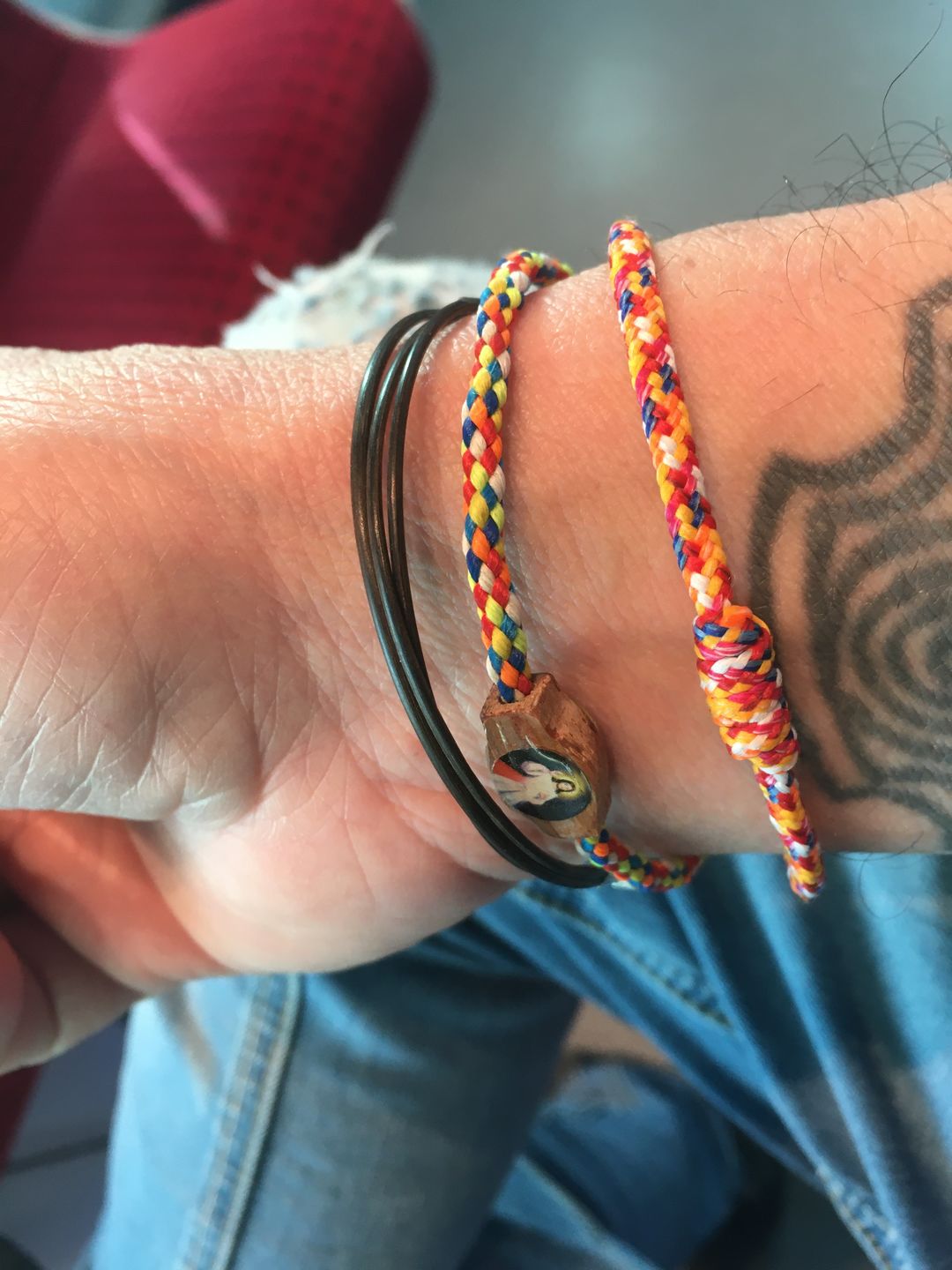 Customer photo review of Bracelet bouddhiste porte bonheur bénit par le Vénérable LP Sao.