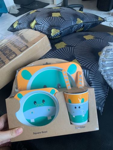 Customer photo review of BAMBOX™ - Set Vaisselle en Bambou pour bébé 5 pièces