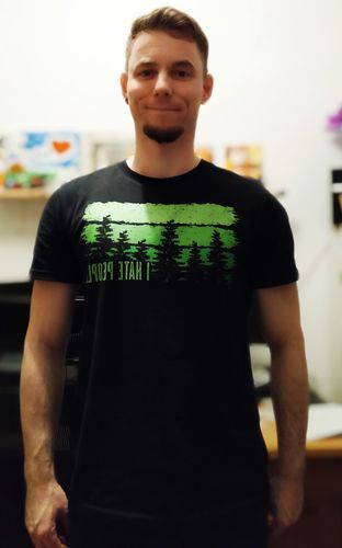 Customer photo review of I HATE PEOPLE - Bio Herren Shirt