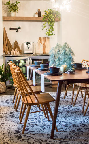 Customer photo review of 6-Light Glass Linear Bubble Chandelier