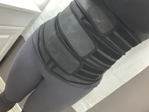 Customer photo review of Lux Latex Vest - Triple Belt