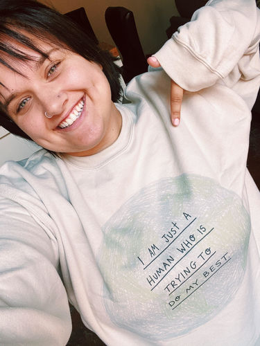 Customer photo review of It Gets Better (Crystal Ball) -- Sweatshirt