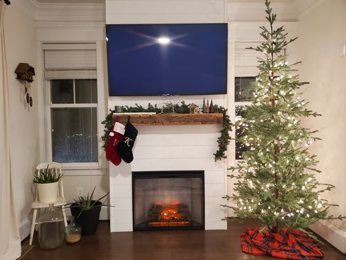 Customer photo review of Dimplex Revillusion Portrait 36 inch Built-In Electric Firebox | Weathered Concrete