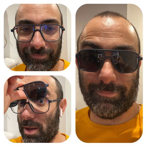 Customer photo review of Quality Comfort 1.6 index, thin lenses (recommended with Sph +/-2.0 diopters)