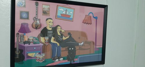 Customer photo review of RETRATO EM ARQUIVO DIGITAL FAMILIA AMARELA