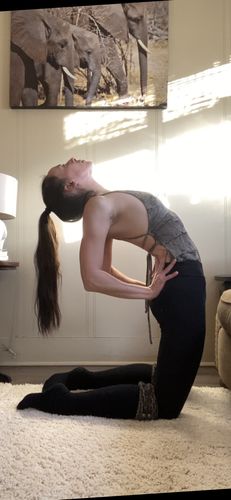 Customer photo review of Tangled Kiss Bodysuit - Cinnamon Smoke