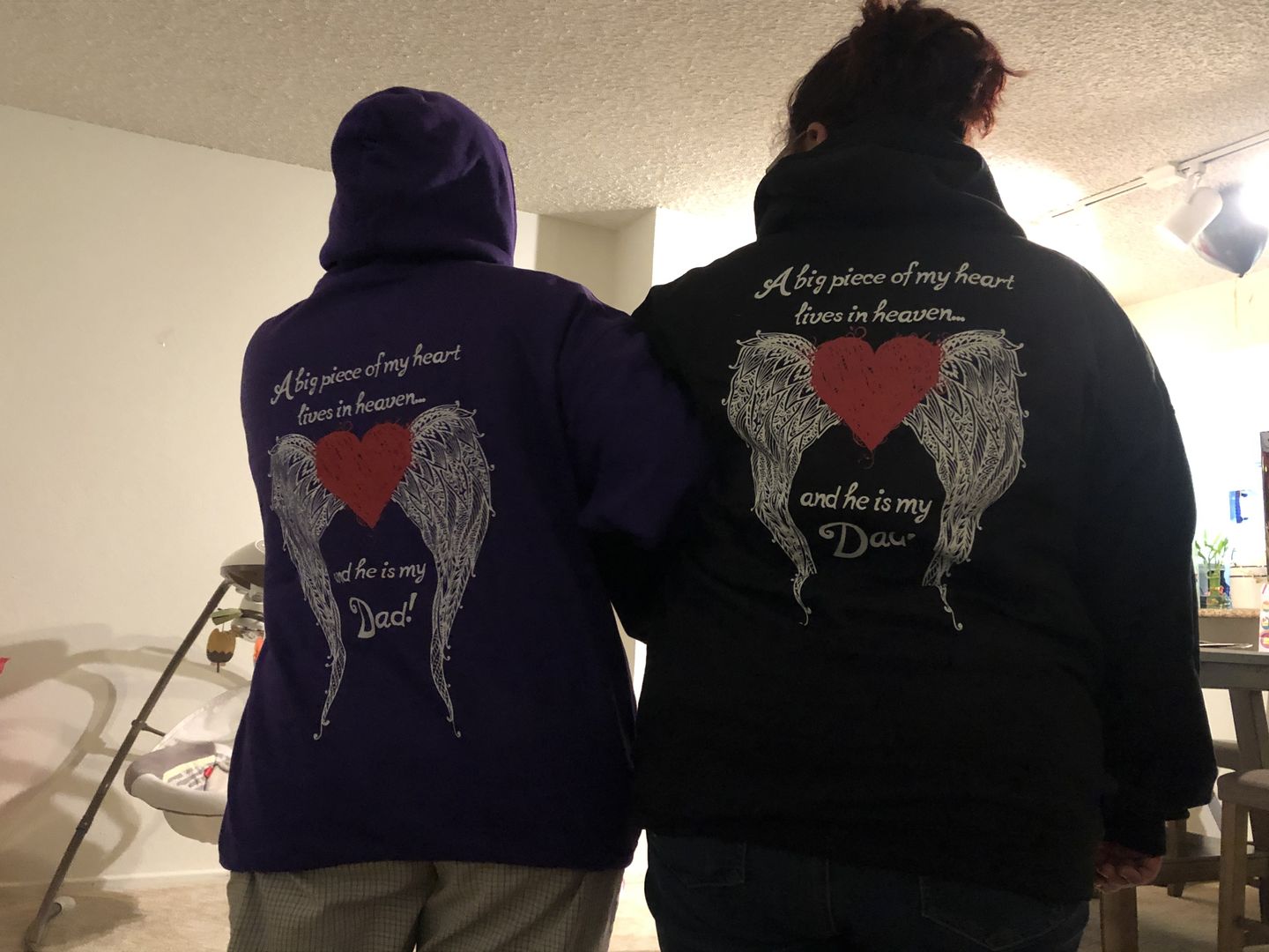 Customer photo review of Dad - A Big Piece of my Heart Hoodie
