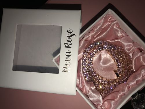 Customer photo review of Lavish Tennis necklace