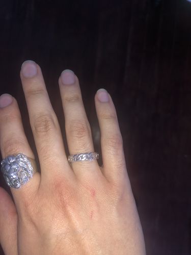 Customer photo review of “milan” silver ring